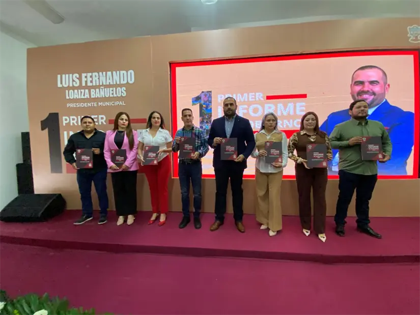 Informe de gobierno, el alcalde de San Ignacio, Luis Fernando Loaiza. Yolanda Tenorio
