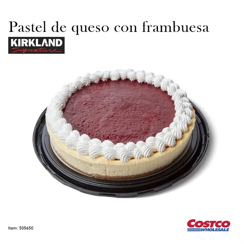 Precios actualizados de los pasteles de Costco. Foto: Cortesía