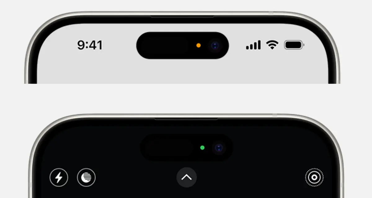 Este es el significado del punto verde y naranja que aparece en el iPhone. Foto: Cortesía.