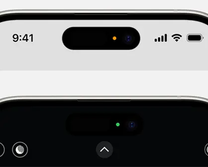 ¿Qué significa el punto naranja o verde que sale en la pantalla del iPhone?