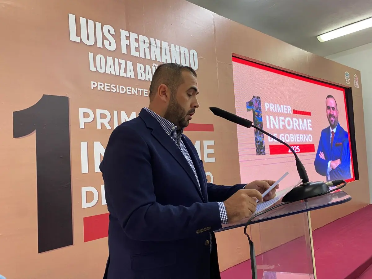 Informe de gobierno, el alcalde de San Ignacio, Luis Fernando Loaiza. Foto: Yolanda Tenorio