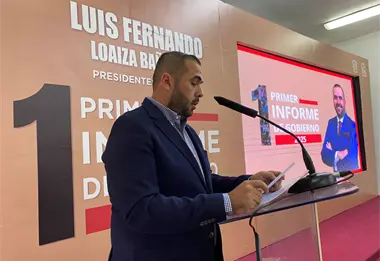 Rinde su primer informe de gobierno, el alcalde de San Ignacio, Luis Fernando Loaiza