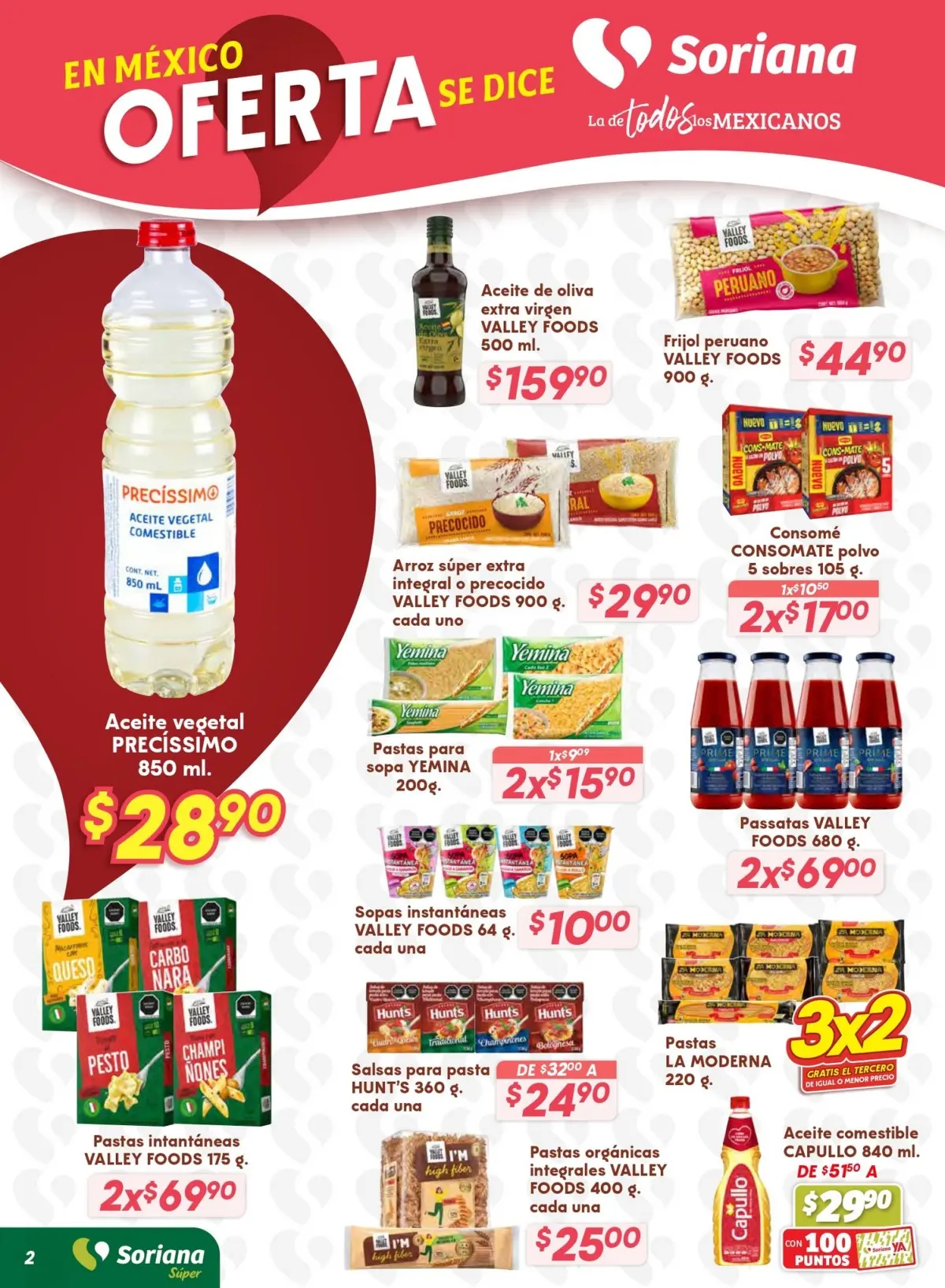 Ofertas en productos de despensa. Imagen: Soriana