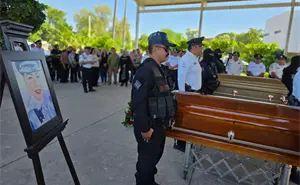 El último pase de lista para despedir con honores a los agentes de tránsito de Culiacán, Iris y Luis Alfonso