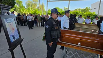 El último pase de lista para despedir con honores a los agentes de tránsito de Culiacán, Iris y Luis Alfonso