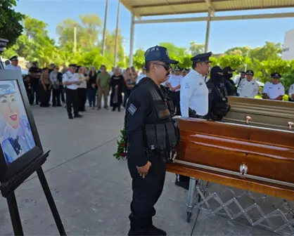 El último pase de lista para despedir con honores a los agentes de tránsito de Culiacán, Iris y Luis Alfonso