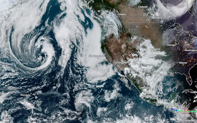 Los frentes fríos no solo bajan la temperatura, también traen lluvias, oleaje y viento. Foto: Cortesía.   