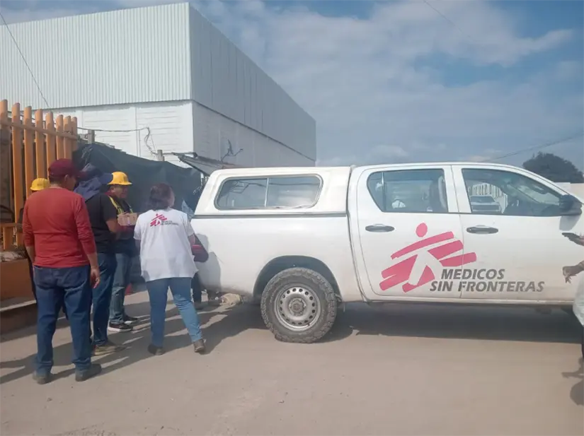 Médicos Sin Fronteras llegan a Hidalgo para ayudar a los damnificados. Foto: Cortesía.