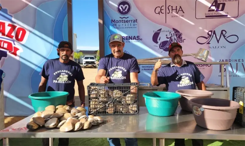 Realizan el cóctel de almeja pismo más grande de México, en San Quintín. Foto: Cortesía
