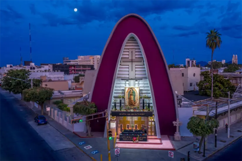 Esta iglesia cuenta con una arquitectura que la distingue de las demás. Foto: Miguel Ángel Victoria / Sinaloa 360