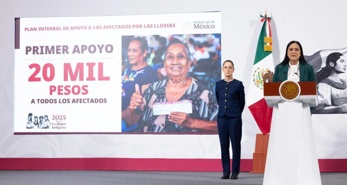 Familias podrán recibir 20 mil pesos del Plan de Apoyos por Lluvias. Foto: Cortesía.