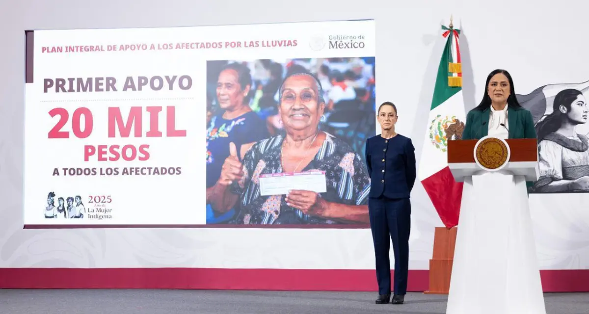 Familias podrán recibir 20 mil pesos del Plan de Apoyos por Lluvias. Foto: Cortesía.