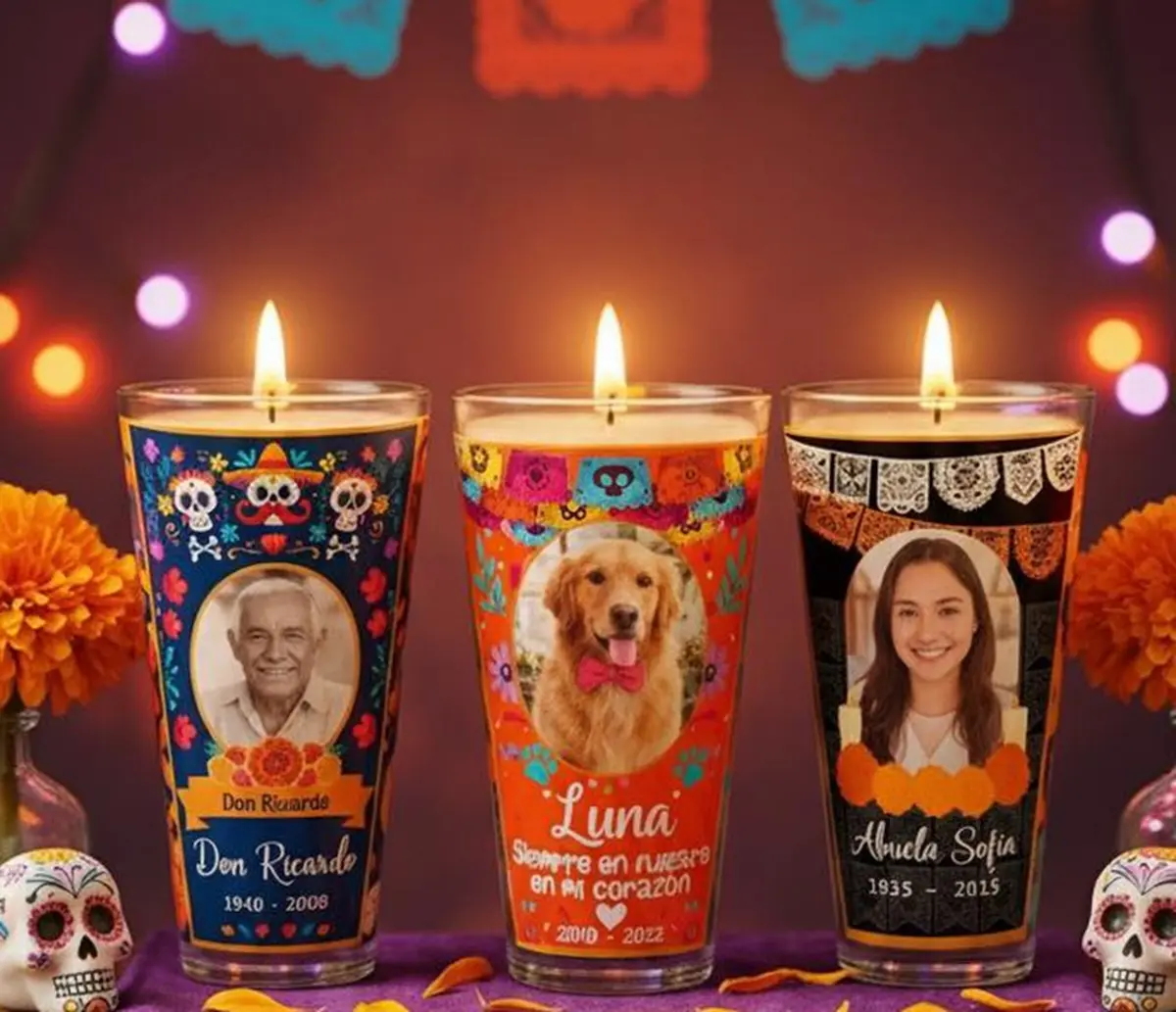 Este es el significado de las veladoras en los altares del Día de Muertos.