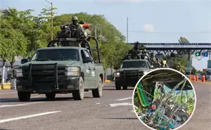 Destruyen campamento clandestino del crimen organizado en Tepuche, Culiacán