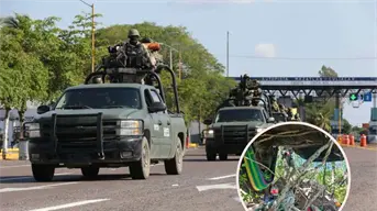 Destruyen campamento clandestino del crimen organizado en Tepuche, Culiacán