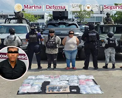 Detienen en Tabasco a presuntos integrantes del CJNG con armas y más de 33 mil dosis de droga