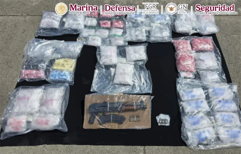 Más de 33 mil dosis de droga fueron aseguradas en esta acción. Foto: SSPC