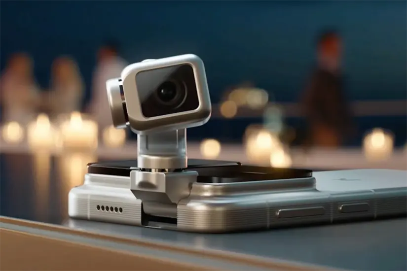 El brazo robot del celular reaccionará con libertad, según la personalidad del dispositivo generada con IA. Foto: HONOR