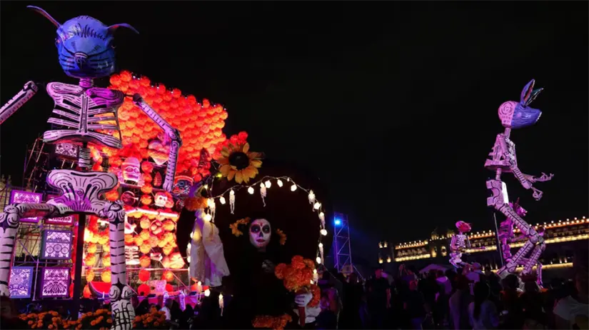 Disfruta de la Ofrenda Monumental de Día de Muertos 2025 en CDMX. Foto: cortesía.
