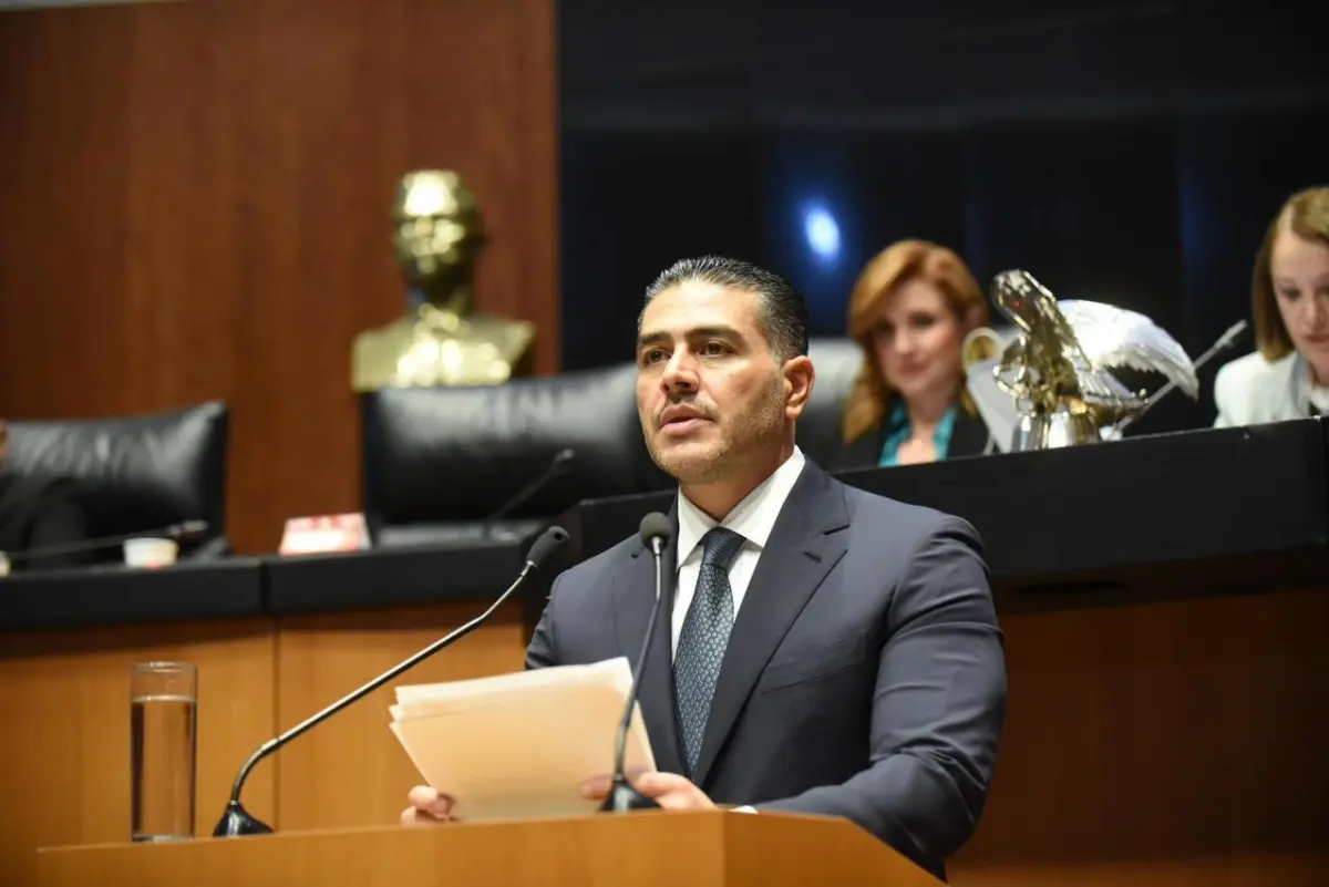 El titular de la SSPC compareció ante el Senado de la República.