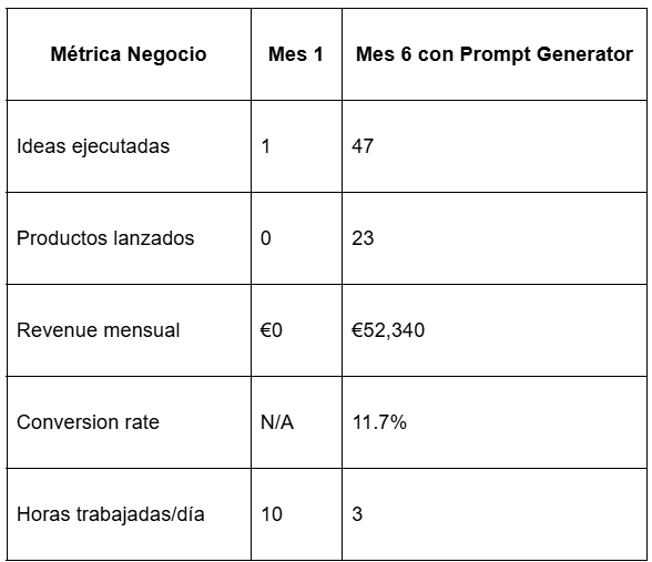 El Generador de Prompts de 2025: ChatGPT y Gemini Crean Ideas que se Vuelven Negocios.