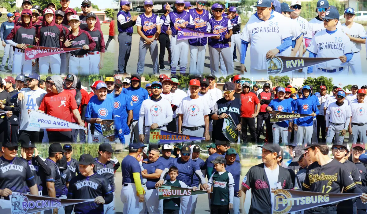 Beisbol en Culiacán: homenaje, pasión y emoción en la Liga CNOP de Segunda Fuerza