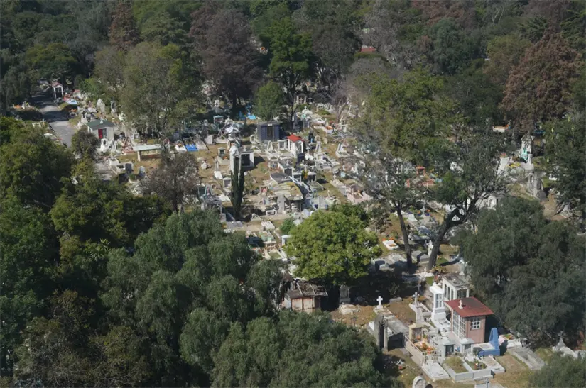 Vista aérea del Panteón Civil de Dolores. Foto: Wikipedia