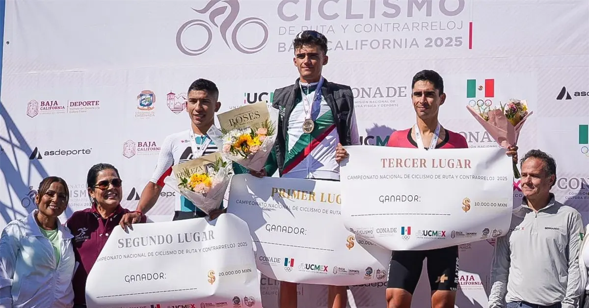 Isaac Del Toro conquista título del Campeonato Nacional de Ciclismo 2025