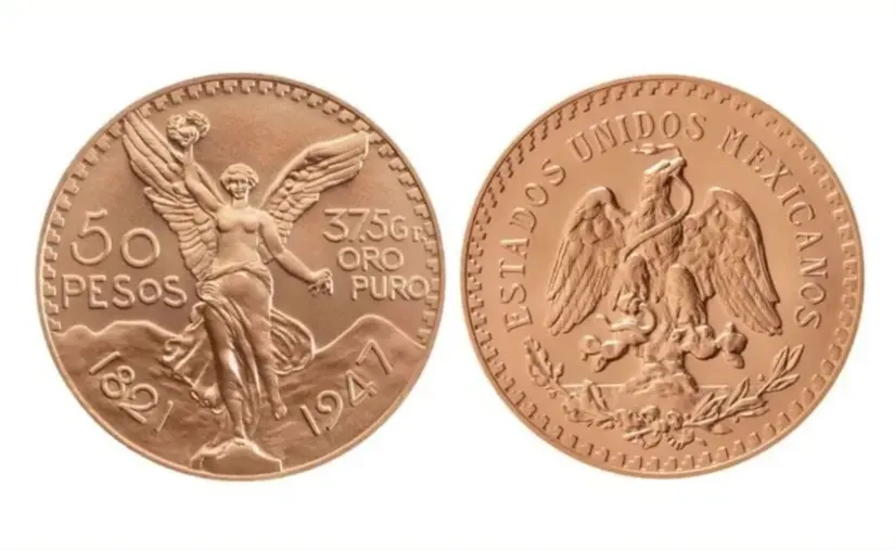 El centenario de oro es de las monedas más valoradas en México. Foto: Banxico