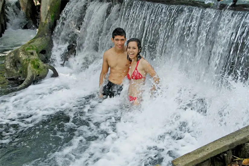 Refrescate en el balneario natural de Paraíso Aventura Las Huertas. Foto: Cortesía.