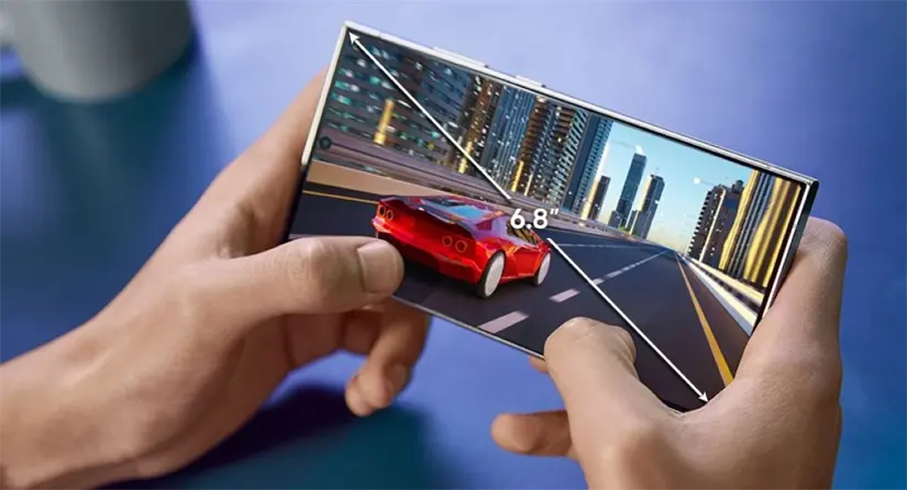 Samsung Galaxy S24 Ultra con pantalla AMOLED de 6m8 pulgadas. Foto: Cortesía