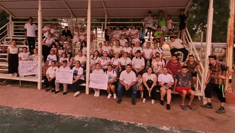Con juegos, risas y participación, la comunidad de la colonia 21 de Marzo envió un mensaje claro: la paz se construye juntos. Foto: Cortesía/TBN
