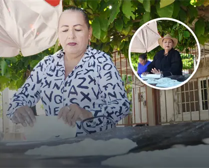 ´Cuquis´ Beltrán amasa sus sueños y sazona su futuro con el sabor casero de sus tortillas y guisos en el bulevar Agricultores en Culiacán