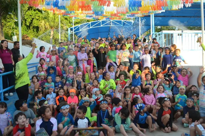 Alegría, esfuerzo y unión marcan la clausura de natación 2025 en el Parque Culiacán 87. Foto: Juan Madrigal
