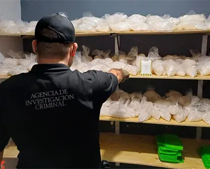 Golpe histórico: aseguran 385 kilos de metanfetamina en operativo de Culiacán