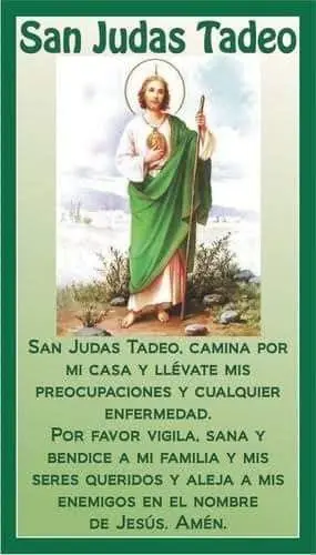Oraciones a San Judas Tadeo. Foto: Pinterest.