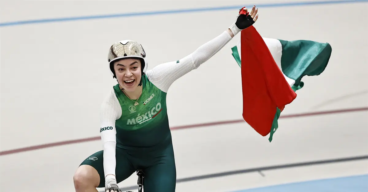 Yareli Acevedo se corona campeona del Mundial de Ciclismo de Pista en Chile