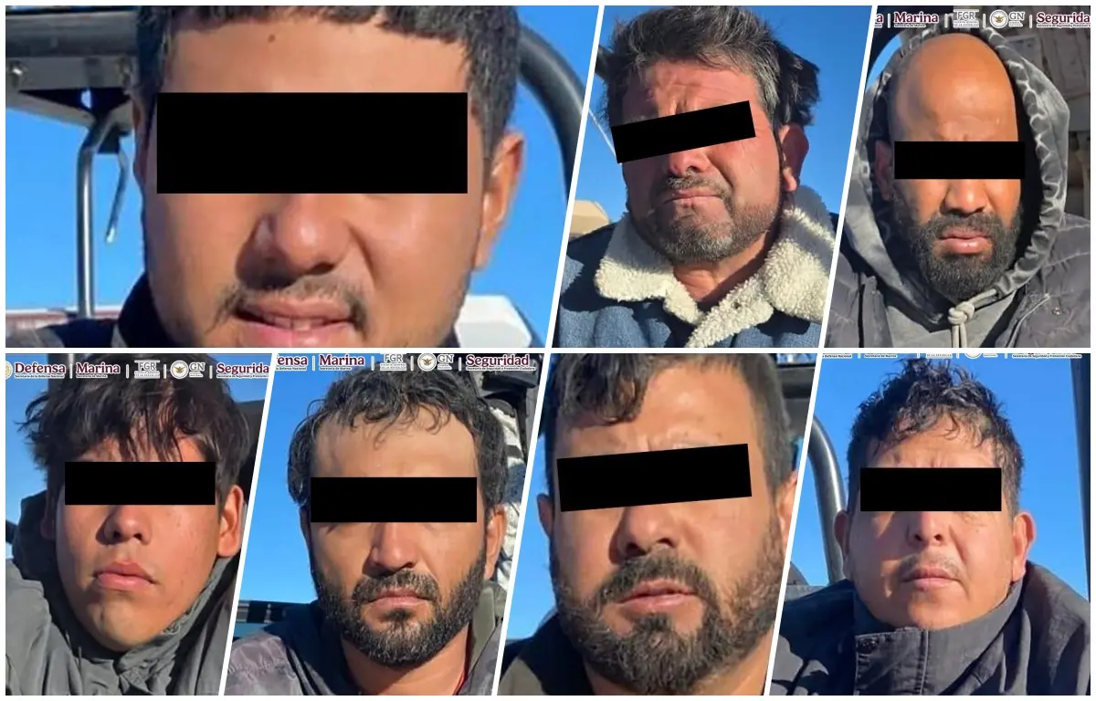 Los detenidos se encontraban a bordo de una camioneta con placas de California. Fotos: SSPC