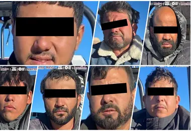 Detienen a 7 hombres con fuerte arsenal y desmantelan narcolaboratorio en Baja California