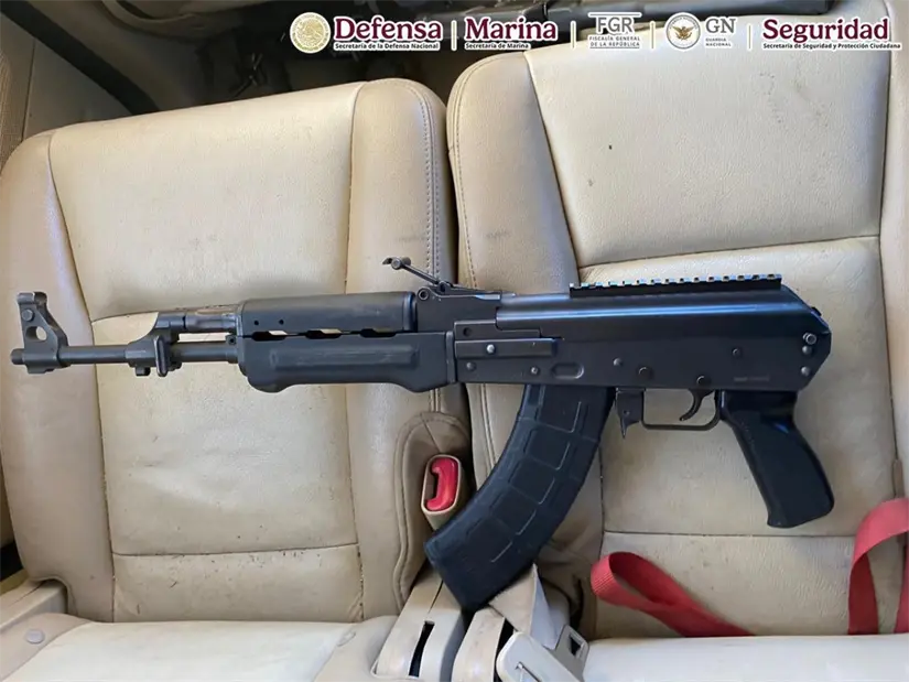 Fueron aseguradas 5 armas largas y 2 armas cortas. Foto: SSPC