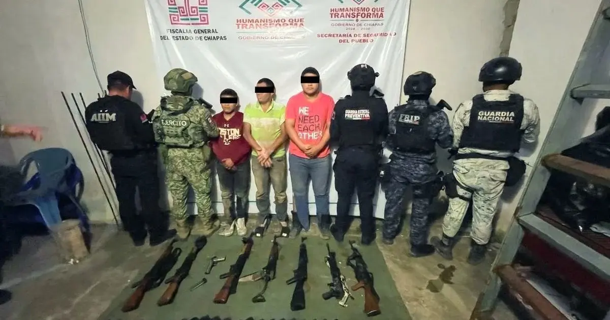 Continúan los operativos por Chiapas. Foto: SSPC