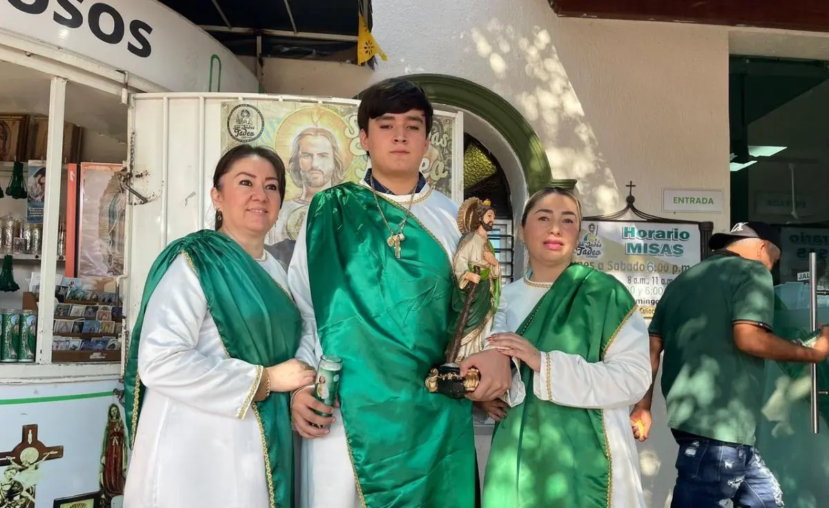 En Culiacán celebran a San Judas Tadeo. Foto: Lino Ceballos