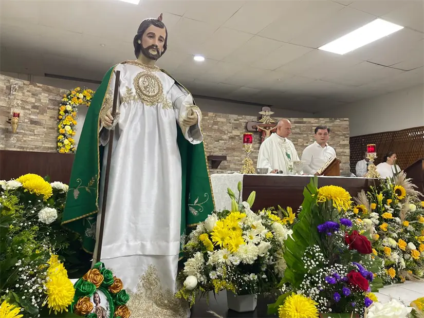 Misa en honor a San Judas Tadeo. Foto: Lino Ceballos