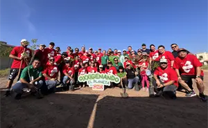Parques Alegres, Oxxo y vecinos revitalizan el Parque Stanza Castilla con plantación de árboles en Culiacán