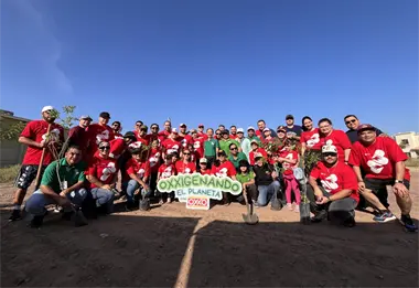 Parques Alegres, Oxxo y vecinos revitalizan el Parque Stanza Castilla con plantación de árboles en Culiacán