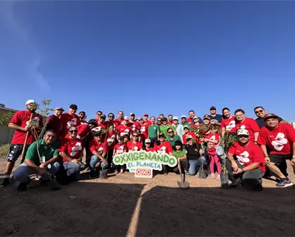 Parques Alegres, Oxxo y vecinos revitalizan el Parque Stanza Castilla con plantación de árboles en Culiacán