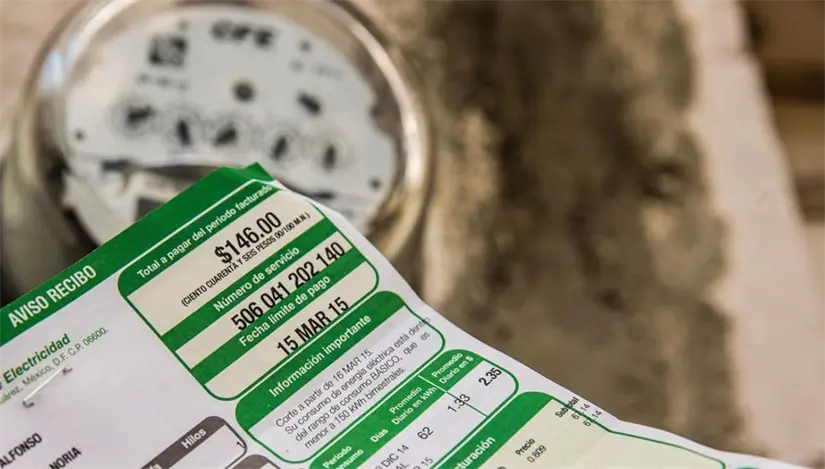 Conoce los requisitos para registrarse al programa y recibir el descuento en el pago de la CFE. Foto. Cortesía