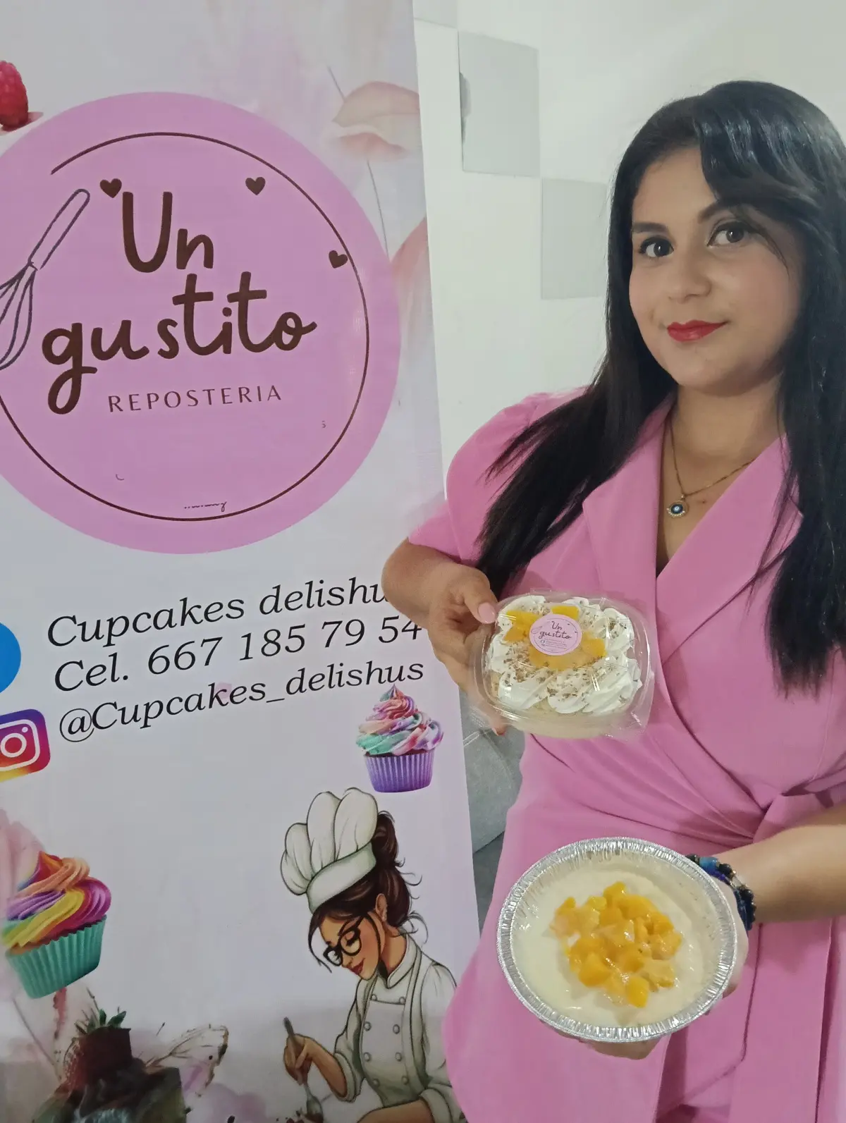 Dámaris Méndez está dedicada a realizar sus deliciosos postres desde Alturas del Sur.