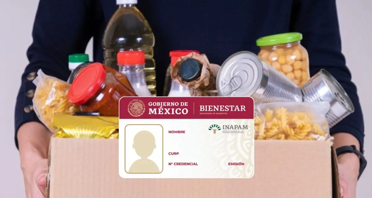 Esto incluye la despensa gratuita con la tarjeta INAPAM. Foto: cortesía