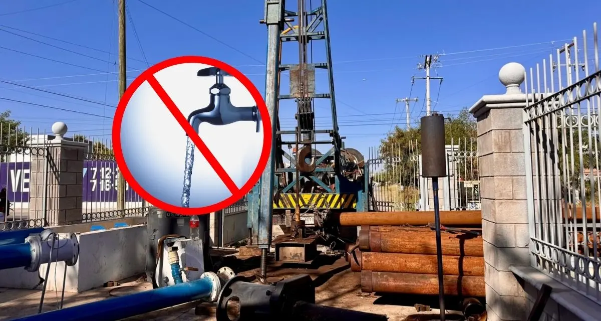 Estas colonias no tendrán agua en Torreón. Foto: cortesía
